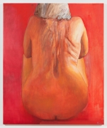 Seated in Red, 2018, Oil on canvas