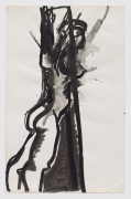 Untitled (figure study), c. 1971, Mixed media on paper