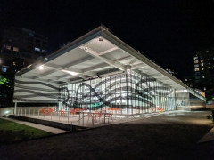 Installation view: Octopus Wrap, Seattle Museum of Art, WA, 2019