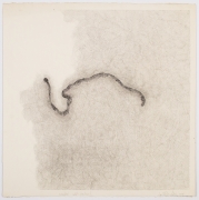 Luis Camnitzer, Unknotted Self-Portrait, 1978, Graphite on paper