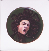 Self Portrait after Caravaggio&#039;s &quot;Medusa&quot;, 2005, Archival digital print on canvas, 23h x 22w in (58.42h x 55.88w cm)
