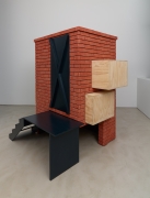 Tomb for Sacco and Vanzetti, 2009, Brick, wood, paint