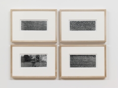 Bricks, 1974/2012Fiber prints in 4 parts; 12.75h x 10w in (32.39h x 45.42w cm) eachEdition of 8 with 1 AP