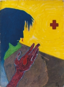 Untitled III, 1983, Oil pastel and ink on paper