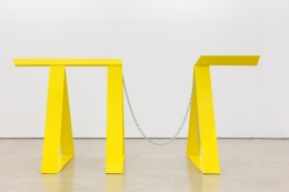 Ntrytry, 1981, Painted welded steel and chain