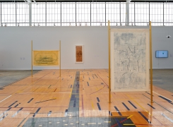 Installation view:&nbsp;Comunidades Visibles: The Materiality of Migration, Albright-Knox Art Gallery, Buffalo, NY, 2021