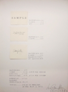 Sample, 1972 Graphite on paper