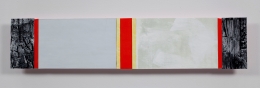 Ribbons of Honor #8, 2009, Acrylic collage on panel