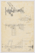 Serie M&aacute;quinas In&uacute;tiles. Manual de instalaci&oacute;n de avioneta, 1974, Pen on paper