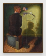 Flag, Megaphone, 1992, Oil on canvas