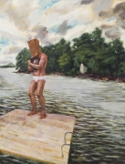 Raft, 1991, Oil on canvas