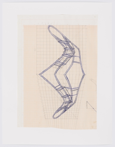 Preparatory drawing for Reflexus&nbsp;(Museu de Arte Moderna, S&atilde;o Paulo, Brazil), 1985