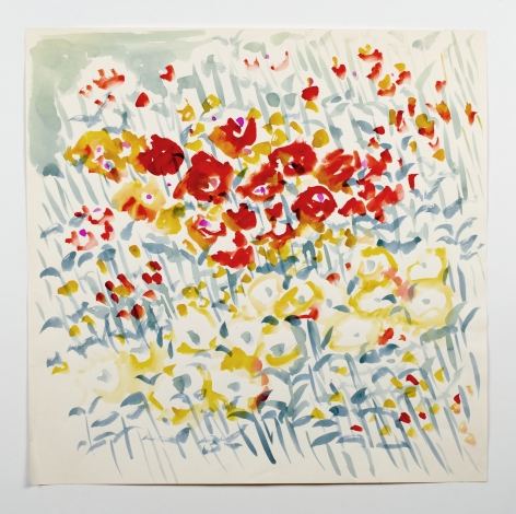 Untitled, from the Florals series, n.d., Watercolor on paper