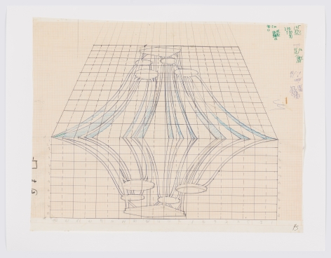Preparatory drawing for&nbsp;Reflexus&nbsp;(Museu de Arte Moderna, S&atilde;o Paulo, Brazil), 1985