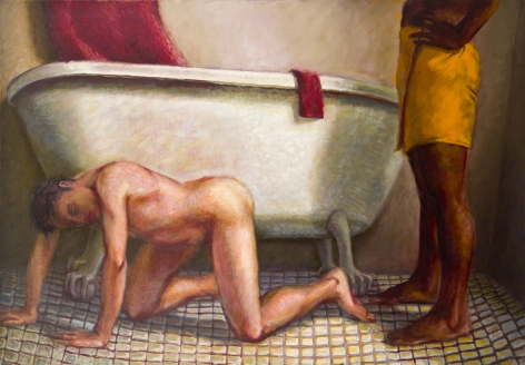 Red Face Cloth, 1989, Oil on canvas