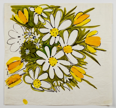 Tulips &amp;amp; Daisies, from the &quot;Florals&quot; series [039], c. 1971, Watercolor On Paper