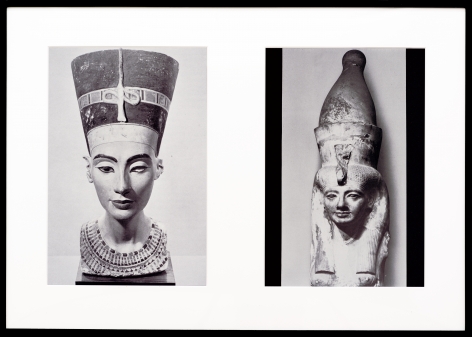 Miscegenated Family Album (Sibling Rivalry) L: Nefertiti; R: Nefertiti&#039;s sister, Mutnedjmet, 1980/1994, Cibachrome prints, 26h x 37w in (66.04h x 93.98w cm)