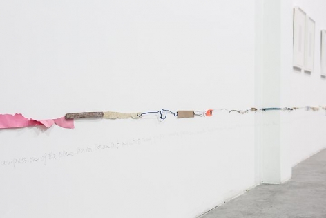 Luis Camnitzer, Two Parallel Lines (1976-2010), installation view, Satellite, Dubai (2013)
