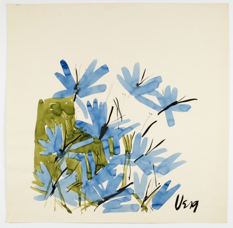 Riverbank, from the &quot;Florals&quot; series [003], c. 1971, Watercolor On Paper