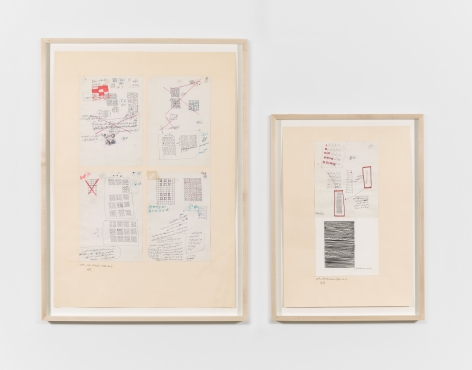 10th to 13th October No. 1 &amp;amp; No. 2, 1984, Ink, pencil and marker on paper
