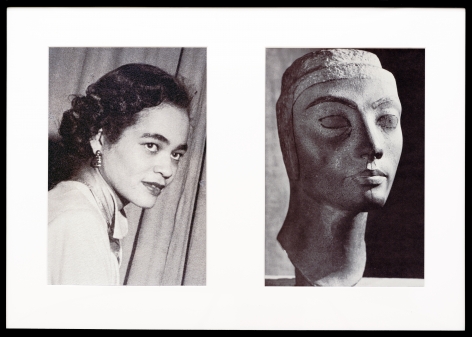 Miscegenated Family Album (Progress of Queens), L: Devonia, age 36; R: Nefertiti, age 36, 1980/1994, Cibachrome print, 26h x 37w in (66.04h x 93.98w cm)