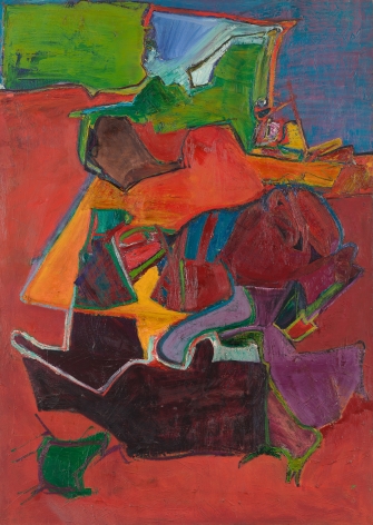 Red Ground, 1969, Oil on linen