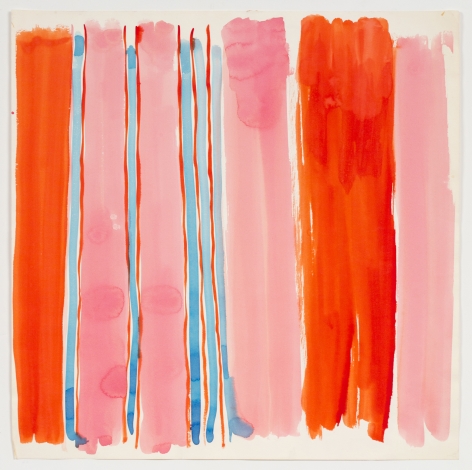 Occasional Stripe, from the Abstracts&nbsp;series, n.d., Watercolor on paper