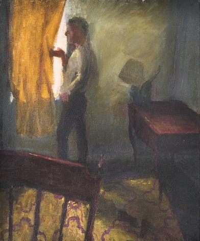 Falling Lamp, 1987, Oil on canvas