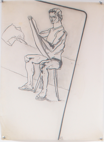 Self Portrait II, 1980, Graphite on paper