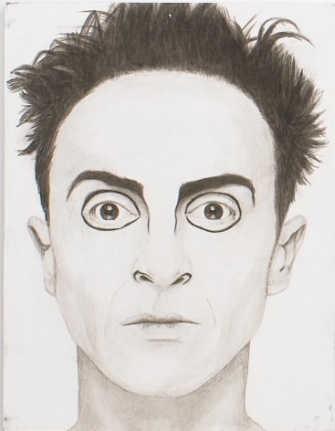 Egon (from Panel Series), 2005, Ink on panel