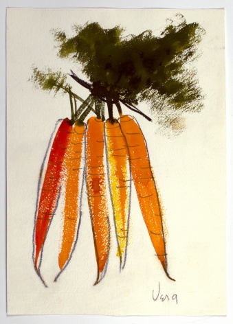Untitled, from the Vegetables&nbsp;series, n.d., Watercolor and graphite on paper