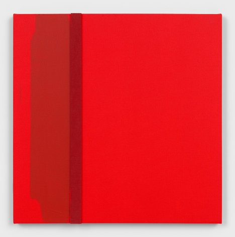 Red Tone #1 (Clipped), 2021, Acrylic on canvas board with architectural felt